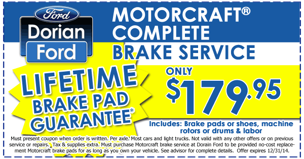 Ford the works special coupon #9